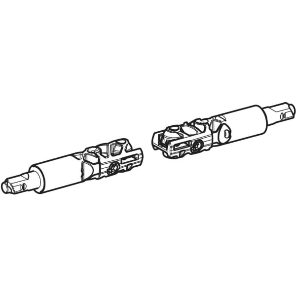 Geberit Set EasyMount-Scharniere für WC-Sitz QuickRelease mechanisch, für EasyMount