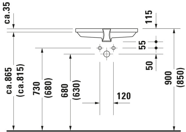 DU EBWT Design Classics 2nd floor 525 mm EB v.u., mit ÜL, o. HLB, weiß