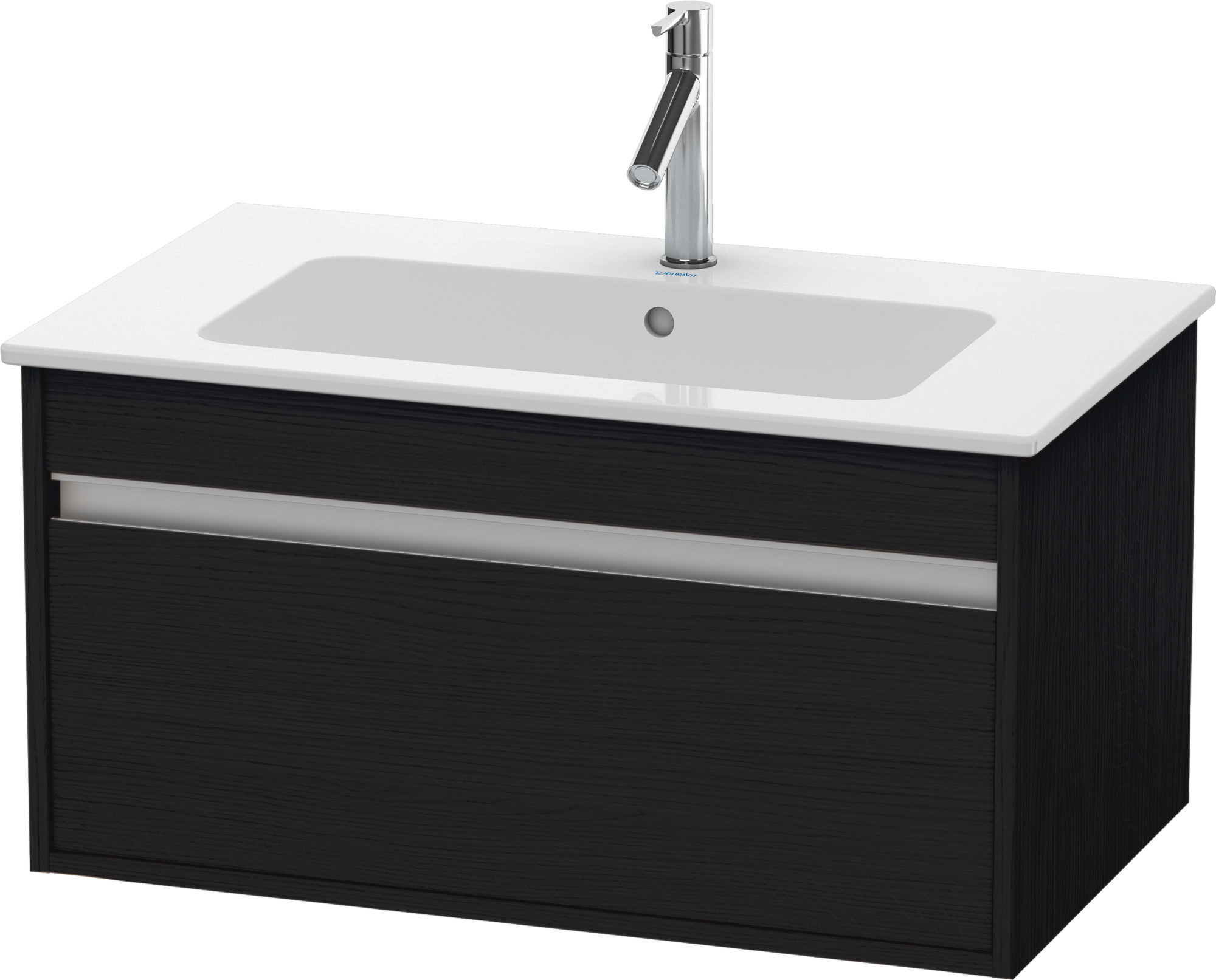 Duravit WTU Ketho f. ME by Starck, 1 Auszug 410x800x475mm, Eiche Schwarz