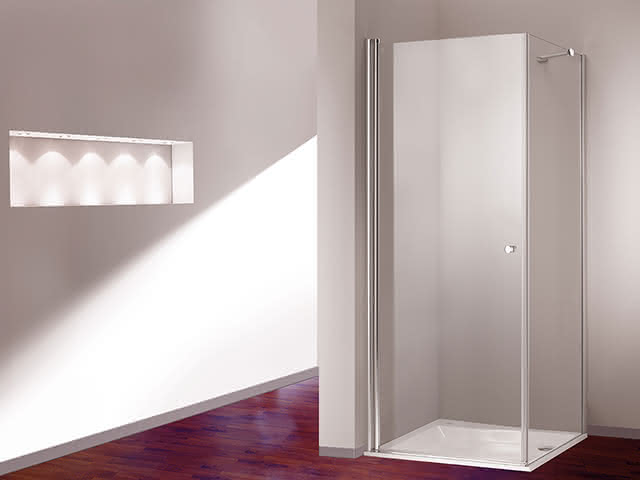 Hüppe Schwingtür 501 Design ST 800-1900 510600.087.321 silber matt Glas 321