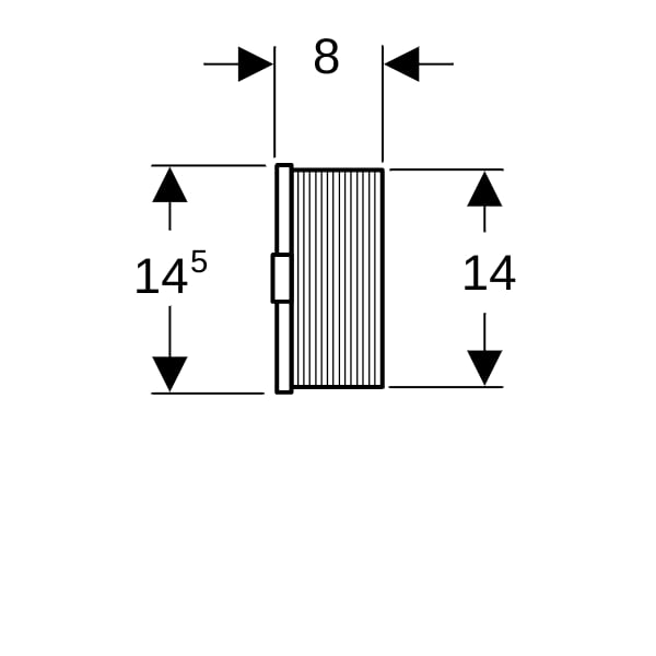 Geberit Bauschutz UR-Steuerung 140/140