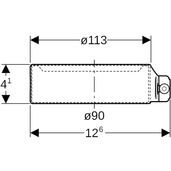 Geberit Haltekralle d90