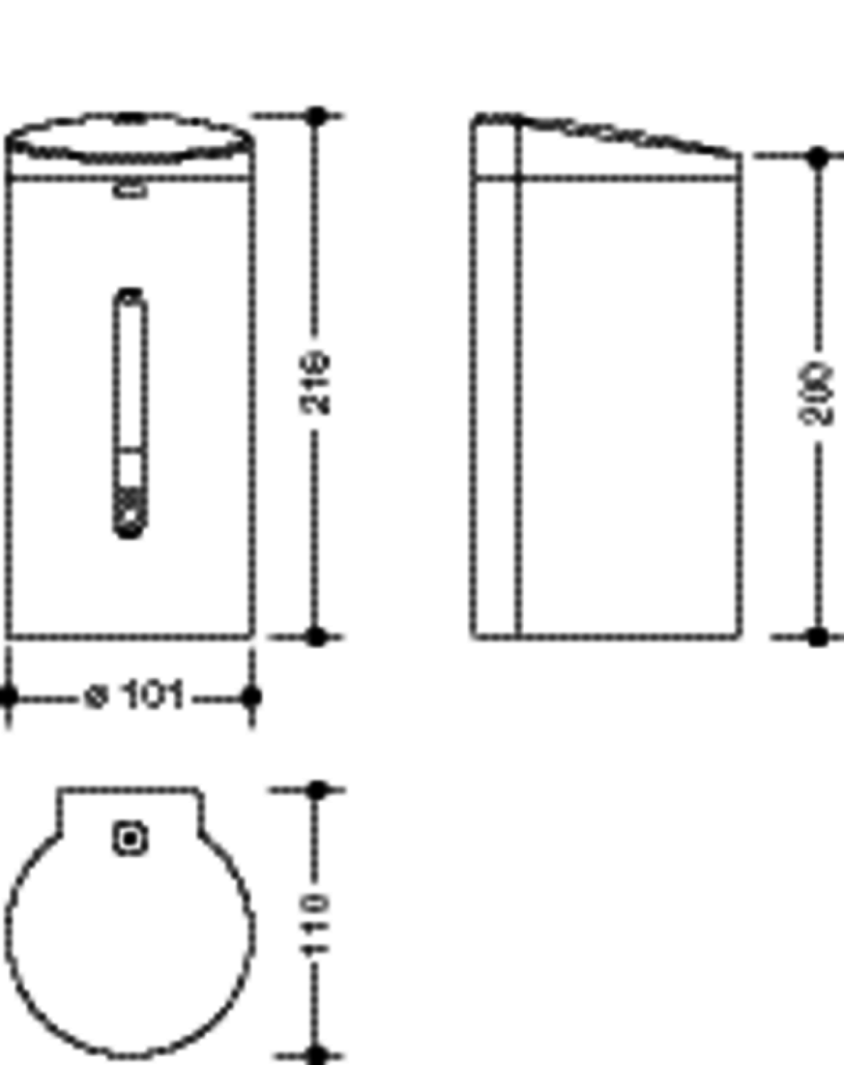 HEWI Elektronischer Desinfektionsmittel- und Seifenspender, 650 ml, Edst. matt