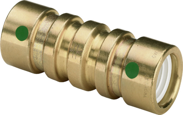 Viega Muffe mit SC Geopress 9615TW in 32mm Rotguss