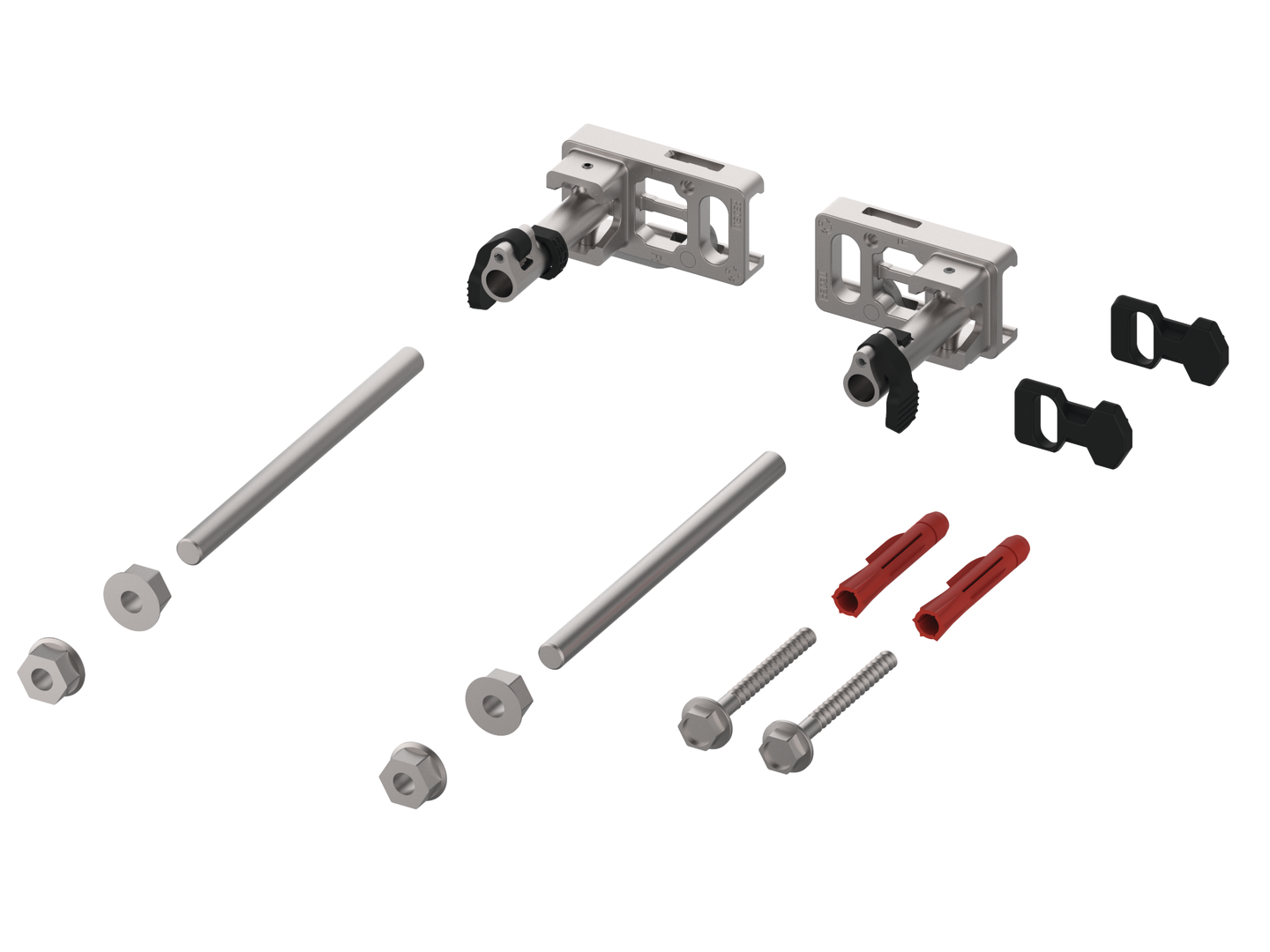 TECEprofil Modulbefestigung mit Tiefenverstellung und Schnellverschluss TECEprofil Modulbefestigung mit Tiefenverstellung und Schnellverschluss