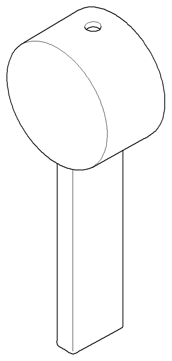 DO Griff ERSATZTEILE 092078058 23 x 26 x 119 mm Platin gebürstet