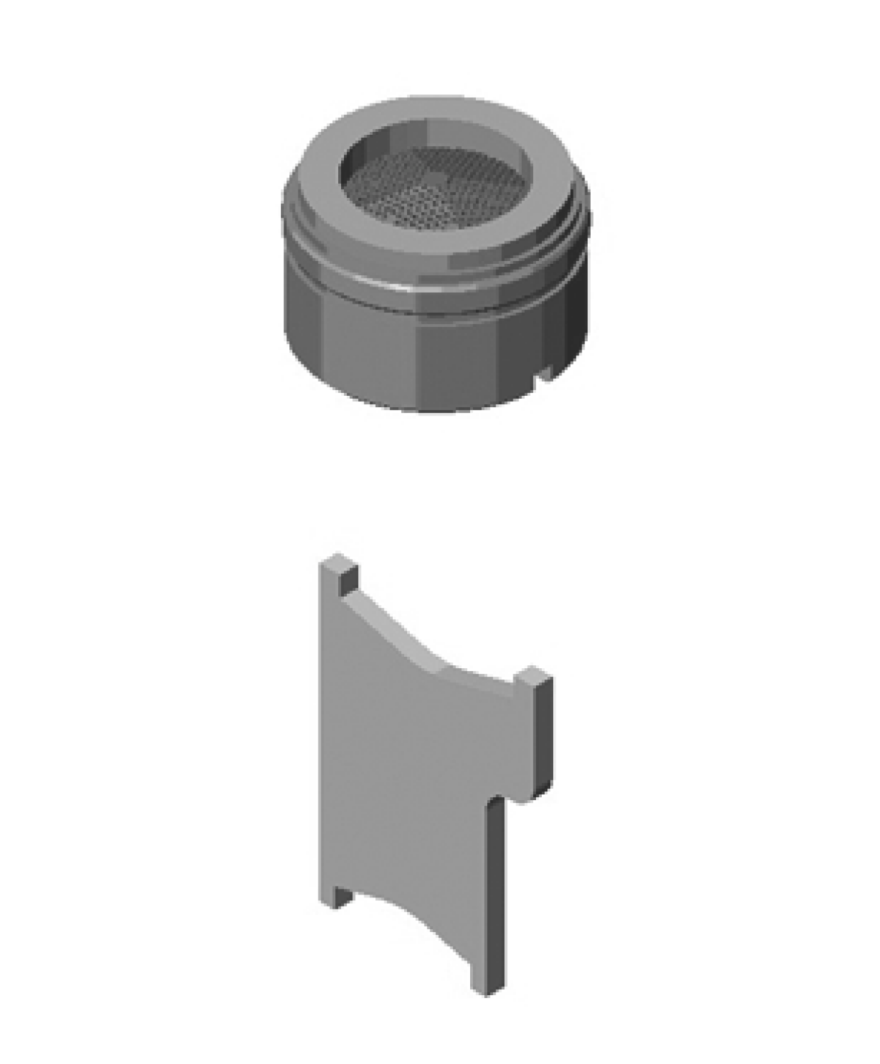 DO Luftsprudler mit Schlitz ERSATZTEILE 90230102605 M24x1 Chrom