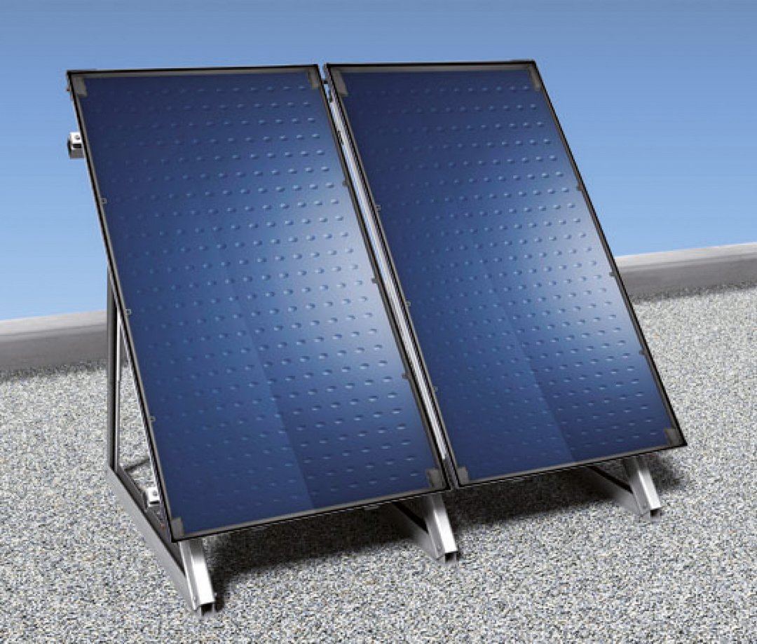 BOSCH Solar-Paket JUPA SO731, Flachdach 2 x FT226-2V, bausseitige Befestigung
