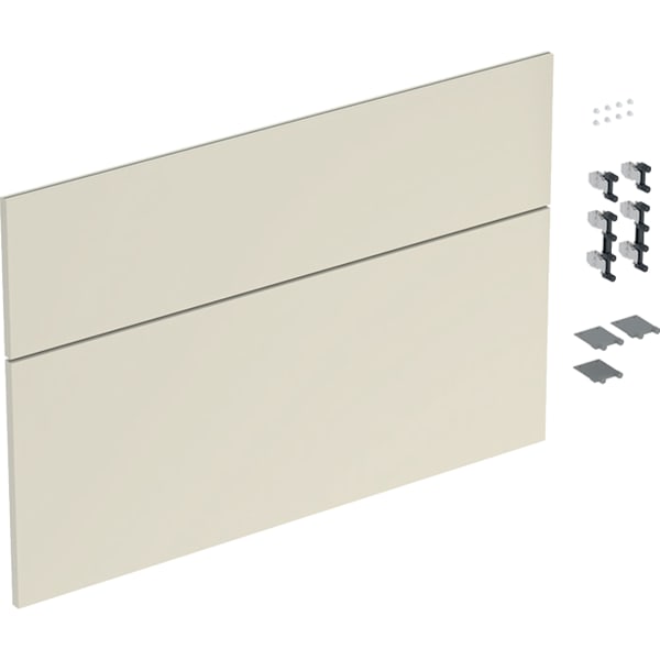 Geberit Schubladenfront Set für iCon für WT B:90cm, sand-grau glänzend