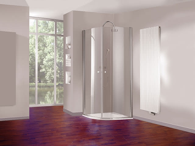 Hüppe 501 Design Schwingtür B800 H1900 2-flügelig 510650 092 321 chrom/ESG