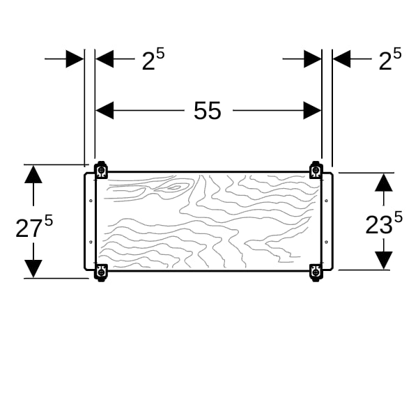Geberit Duofix Montageplatte aus Holz tiefenverstellbar