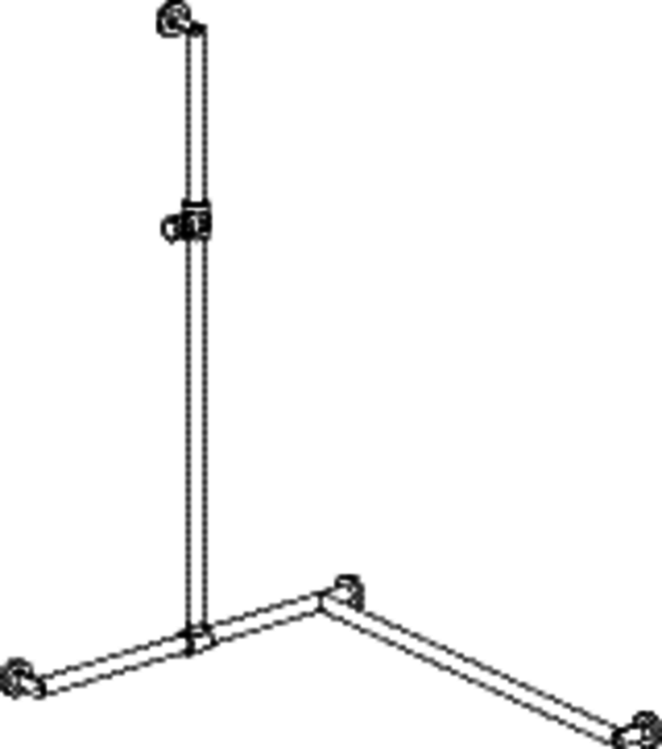 HEWI DUHA,d:32,re,A1:1250,W1:765,W2: 965,plvb,Br.H.Kst. weiß tiefmatt