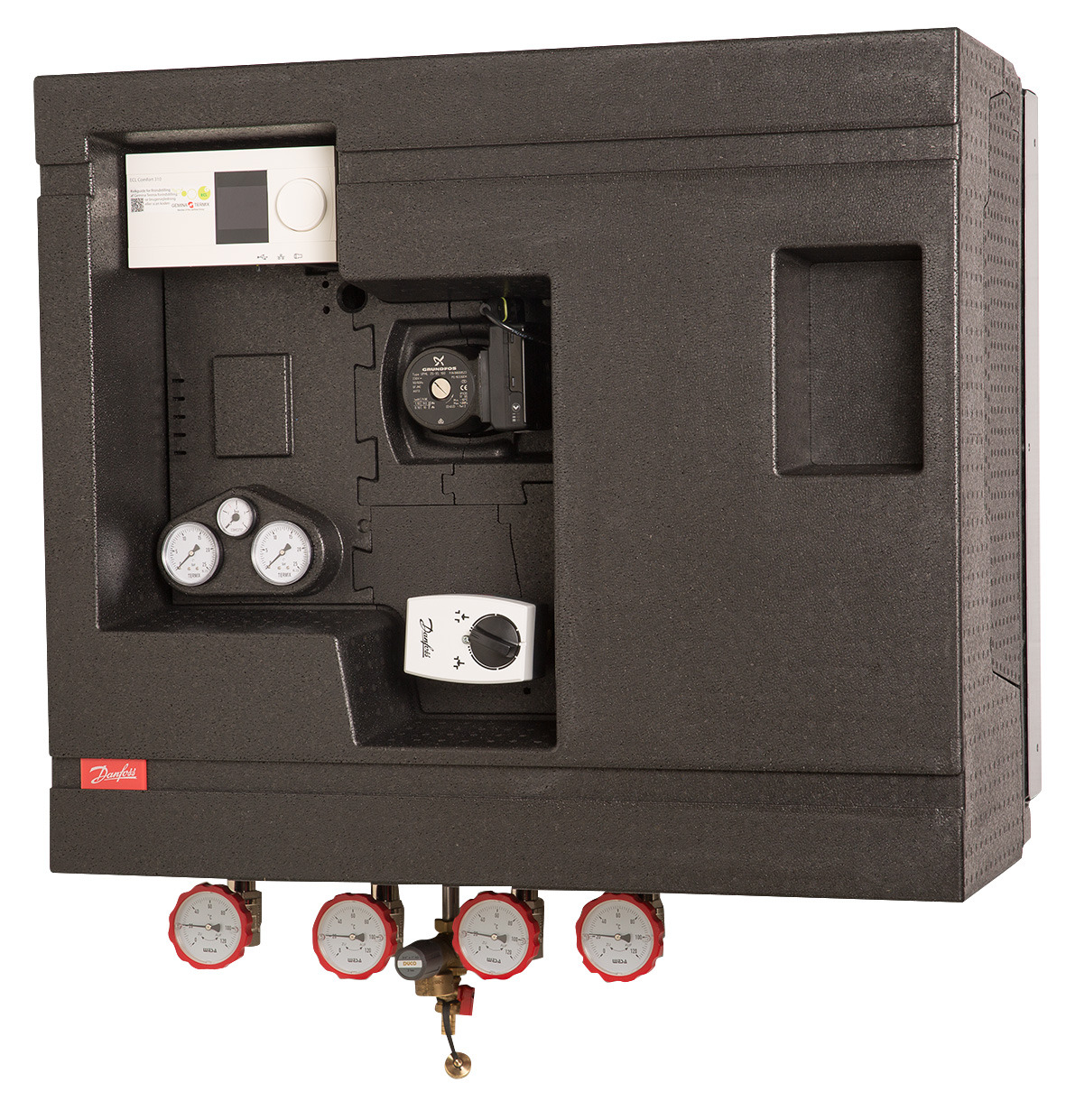 Danfoss Hausstation Compact 28 VX-FI-PS Typ 2, ECL310/P348, HE:100kW