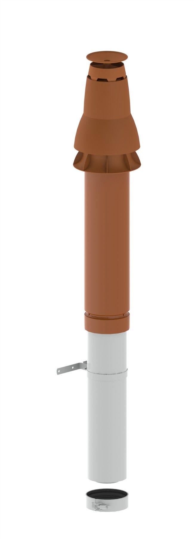 Remeha Dachdurchführung DN 80/125, rot