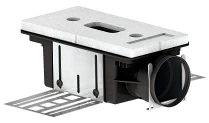 Zehnder Luftdurchlassgehäuse CLD-P 90 1 x DN 90, strinseitig, h = 115 mm