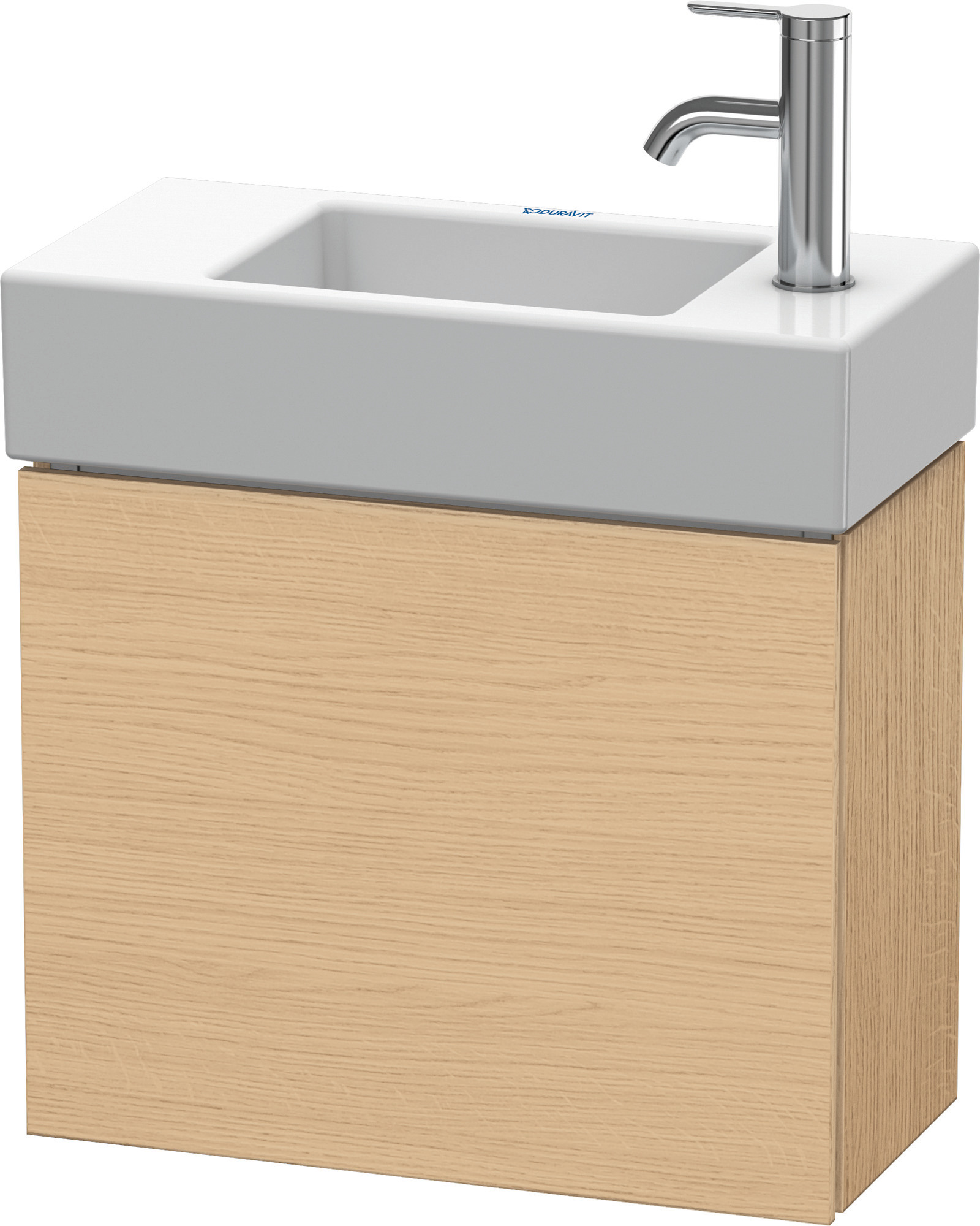 DU WTU L-Cube 400x480x240mm,wandhängend 1 Tür, TA re, Eiche Natur