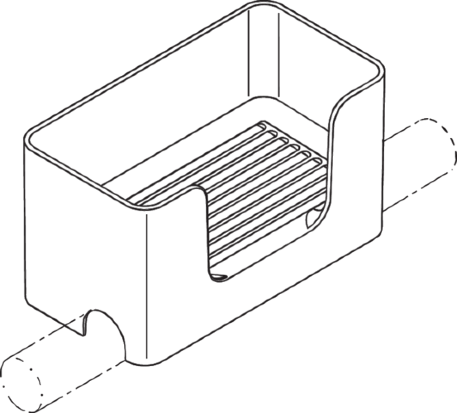 HEWI Ablagebox auf HEWI Stangensystem, LifeSystem rubinrot