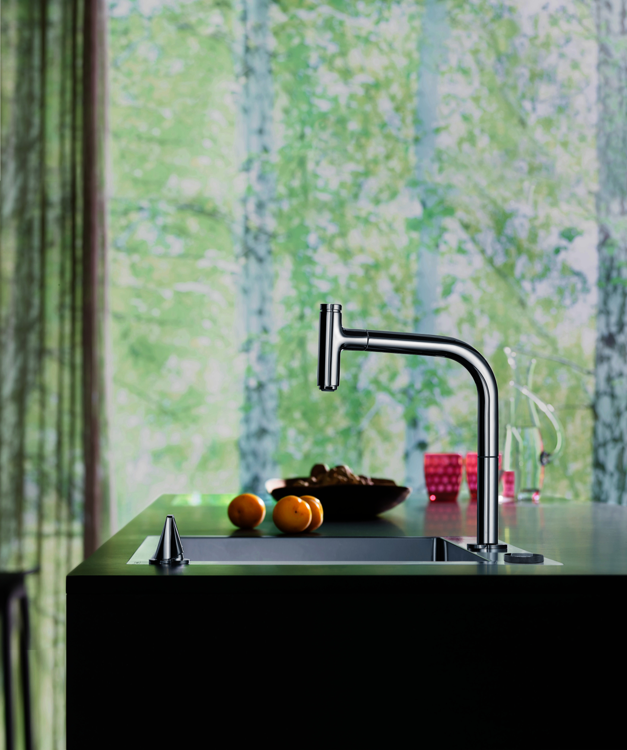 Hansgrohe 2-Loch SPTM 200 Metris Select M71 Ausziehbrause 2jet chrom