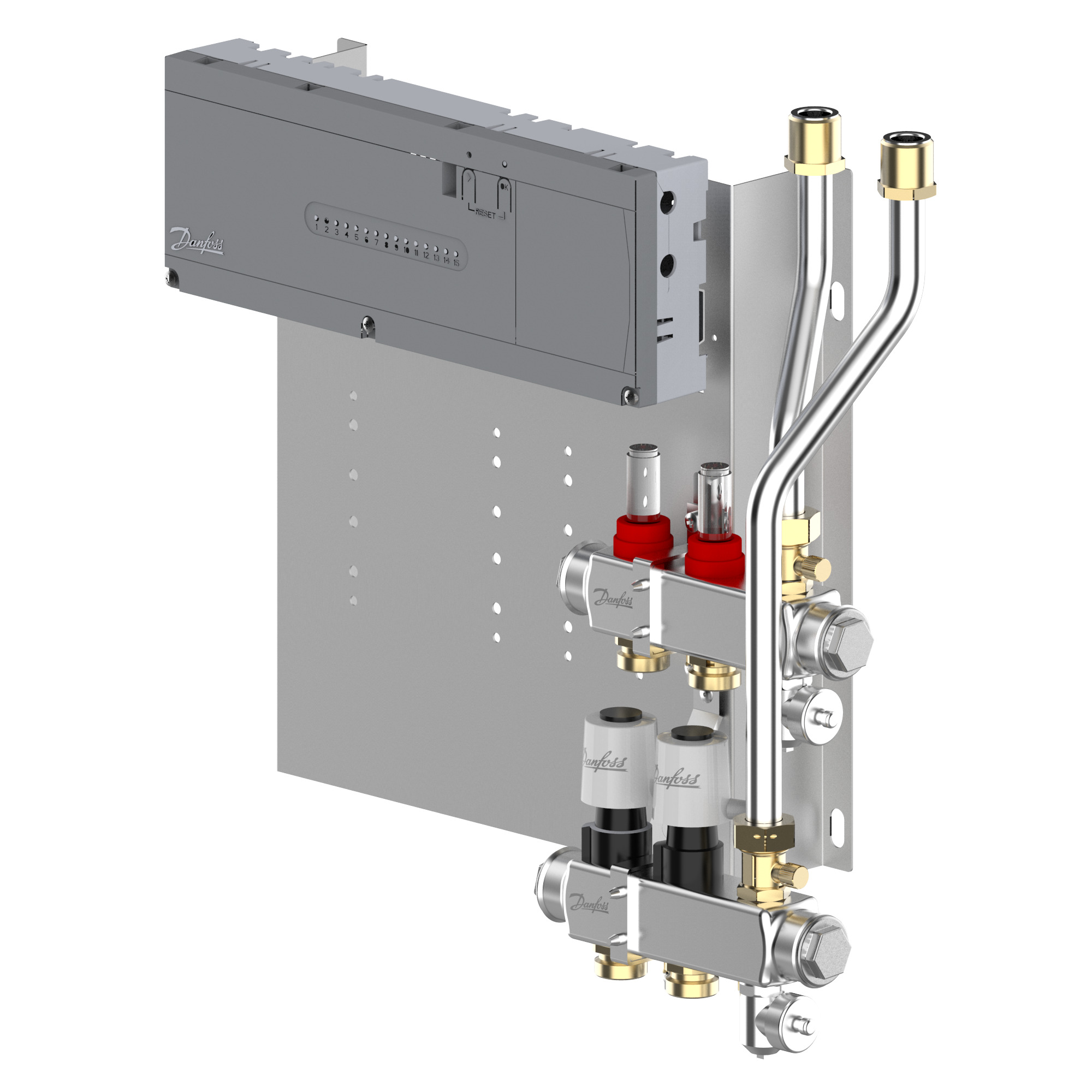 Danfoss Heizkreisverteiler Typ SGCi 2 HK u. Icon2 Hauptregler, TWA-A 230V