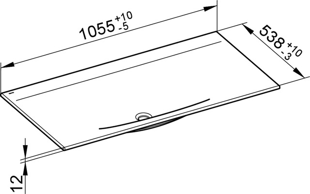 KE Ker.-WT Edition Lignatur 33350 ohne Hahnlochbohrung, ws