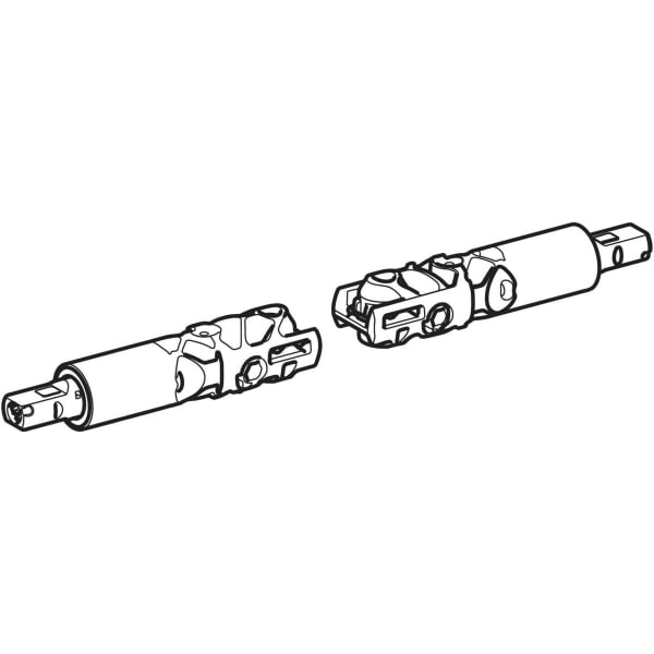 Geberit Set Scharniere f. WC-Sitz, Abs-Auto. Quick-Release mech., f. EasyMount