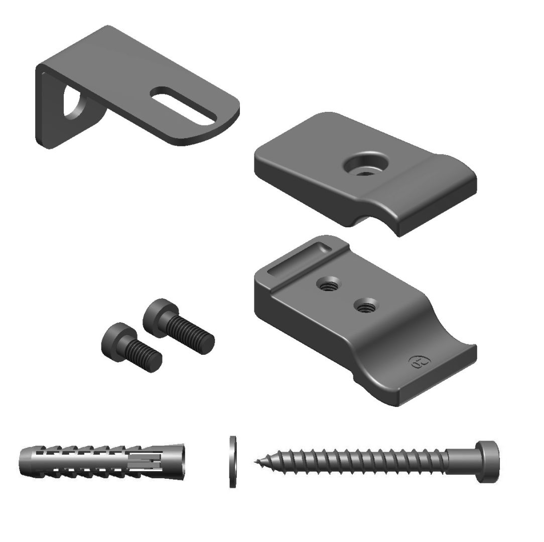 Abstandshalter-Set 5 RAL9016 Abstandshalter-Set 5 RAL9016