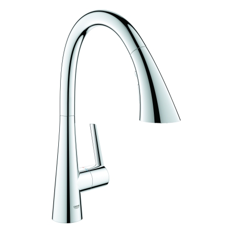 GROHE EH-Spültischbatterie Zedra 32294_2 C-Ausl. auszb. 3-Strahl-Spülbrause chrom