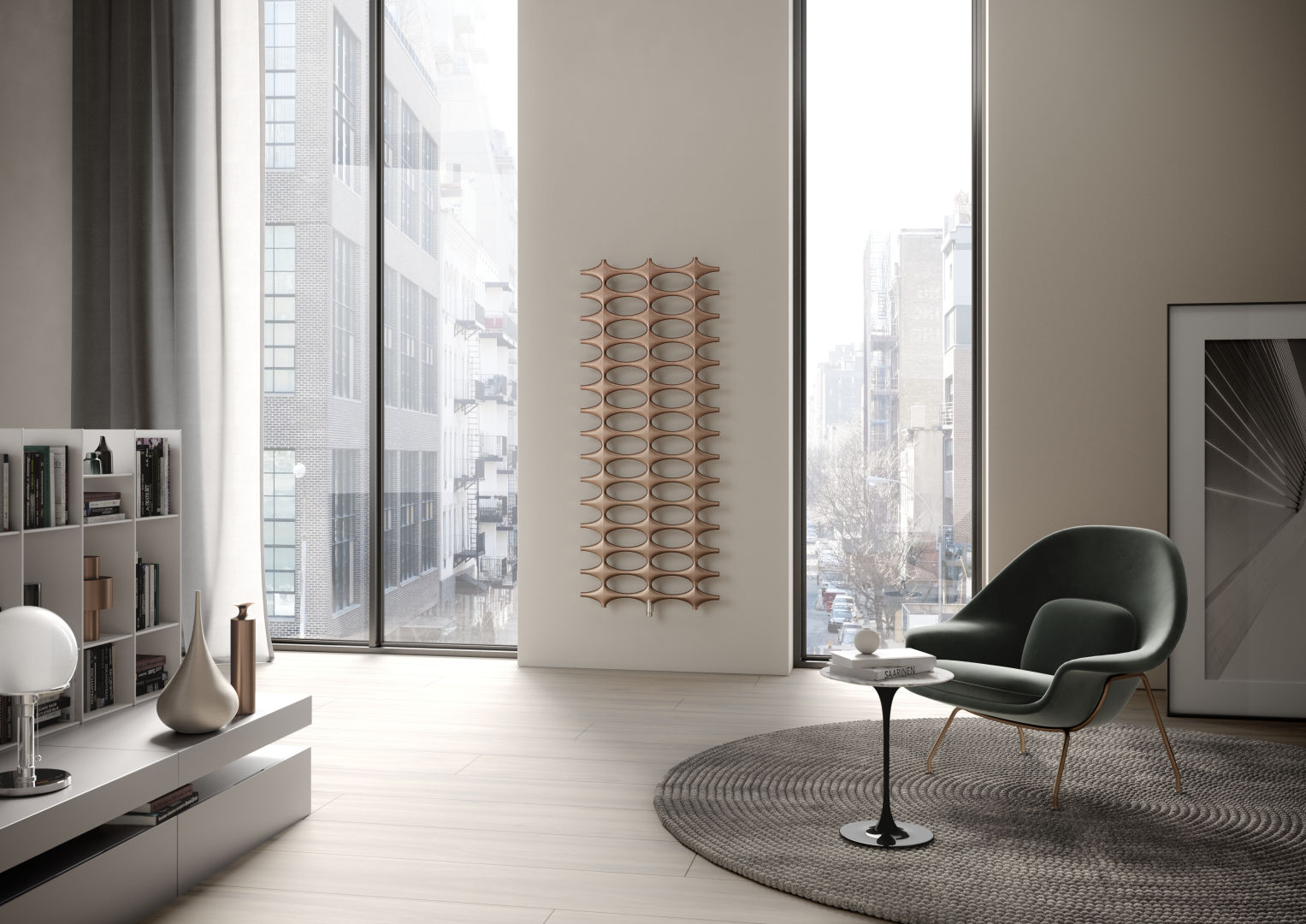 Kermi Ideos-V BH 1133x35x508mm QN383, weiß