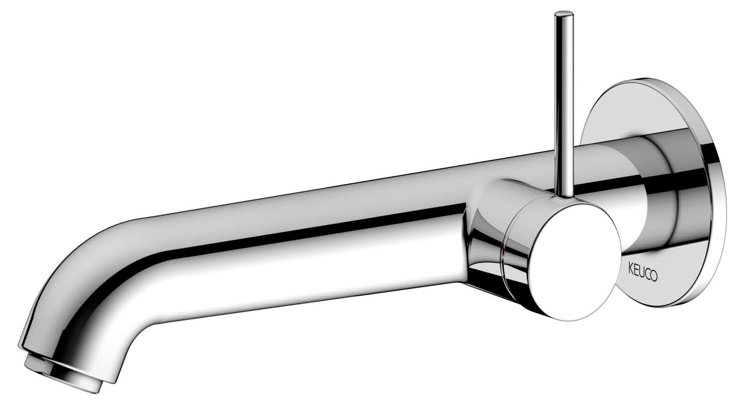 KEUCO EHM-WT-Mischer UP IXMO 59516 Wandm./Ausf.rd. Ausl.225mm/Soft verchr.