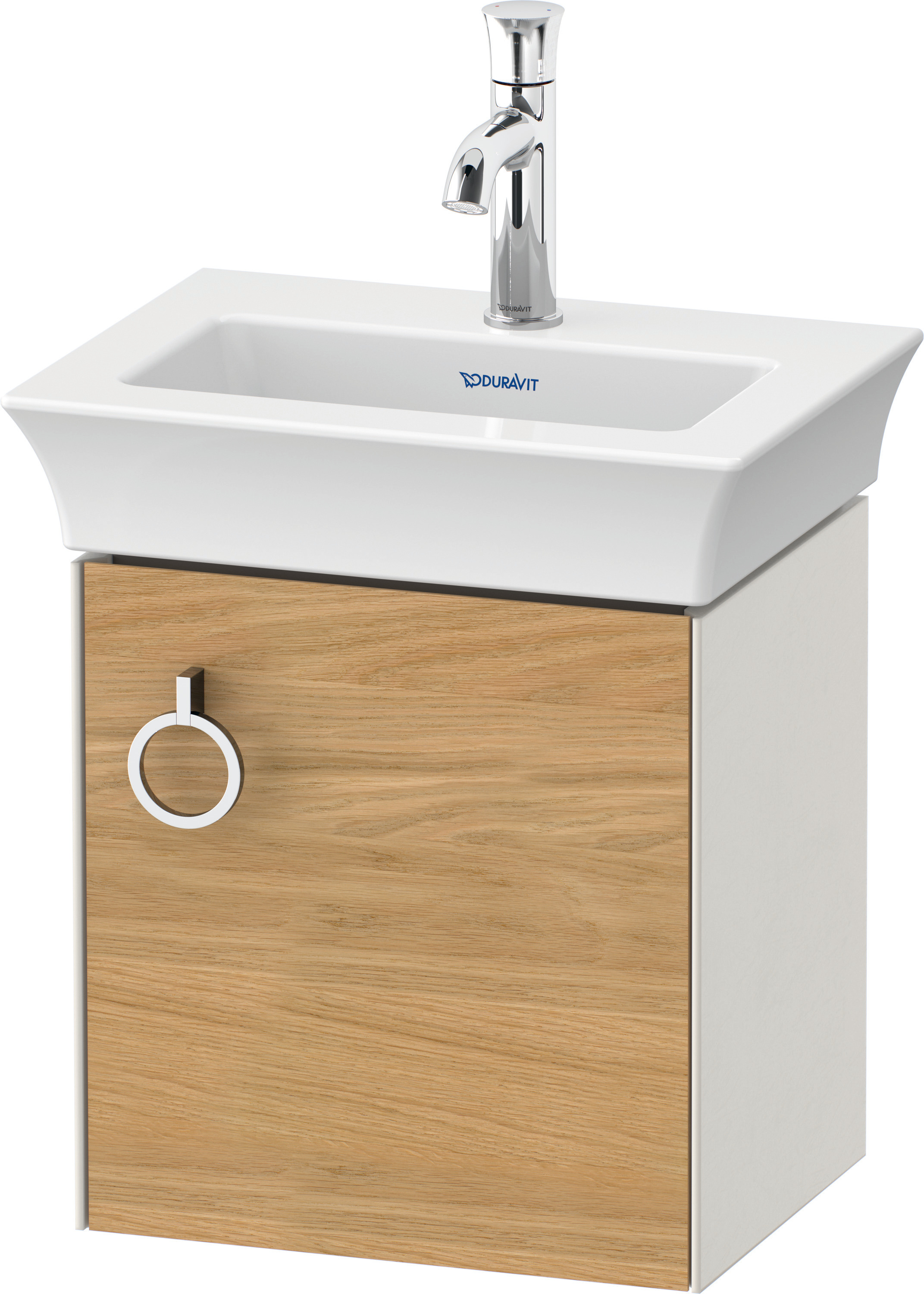Duravit WTU wandh. White Tulip,1 Tür m.Griff 410x384x298,TA r.,Eiche N.M./Nord.W.Sdm