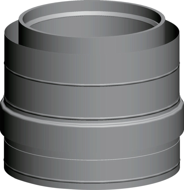 Wolf Zuluftstutzen DN315/400 250 mm, aus Edelstahl/PP Wolf Zuluftstutzen DN315/400 250 mm, aus Edelstahl/PP