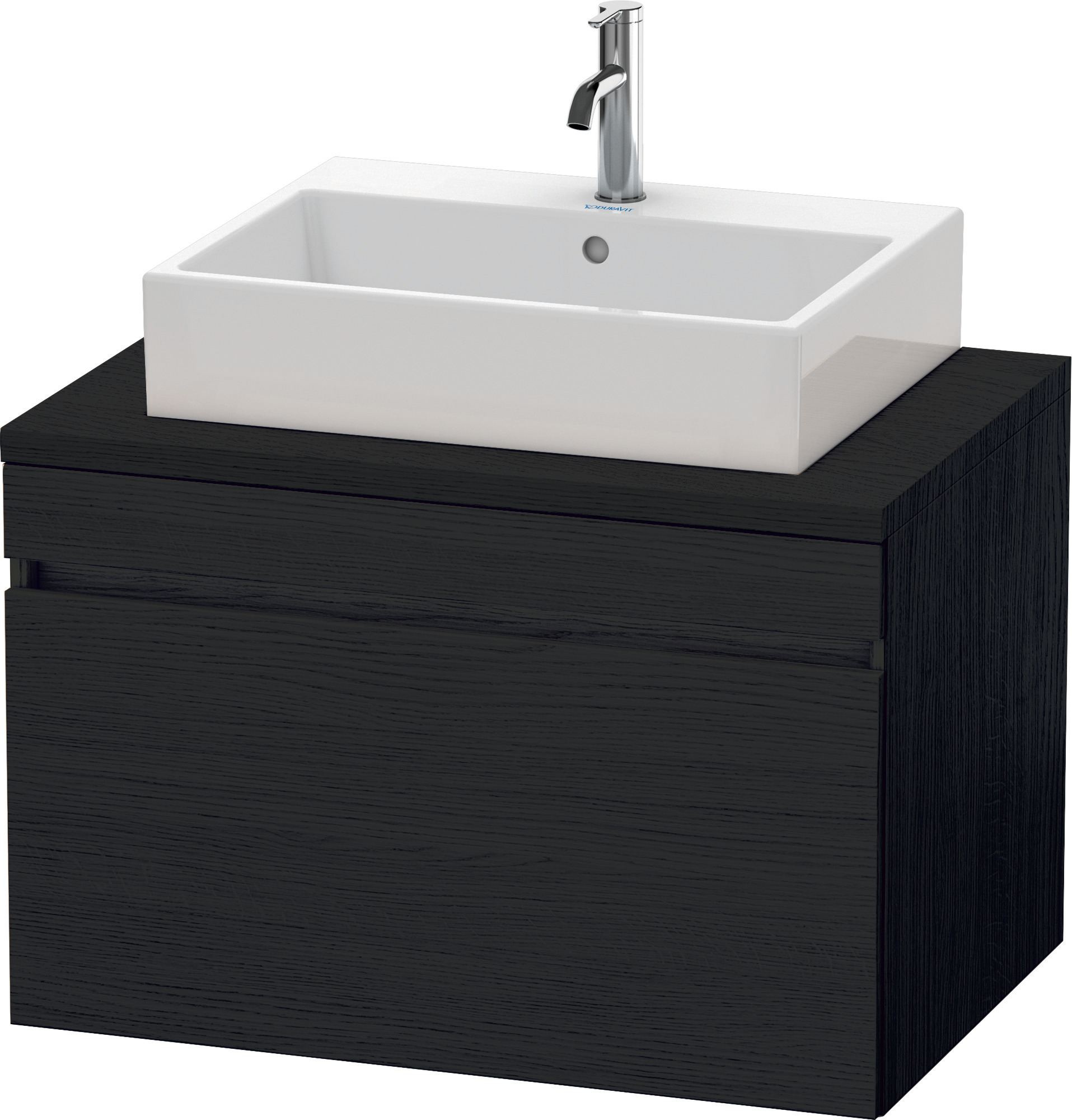 Duravit WTU DuraStyle f. Konsole 512x800x548 1 Auszug, Eiche Schwarz