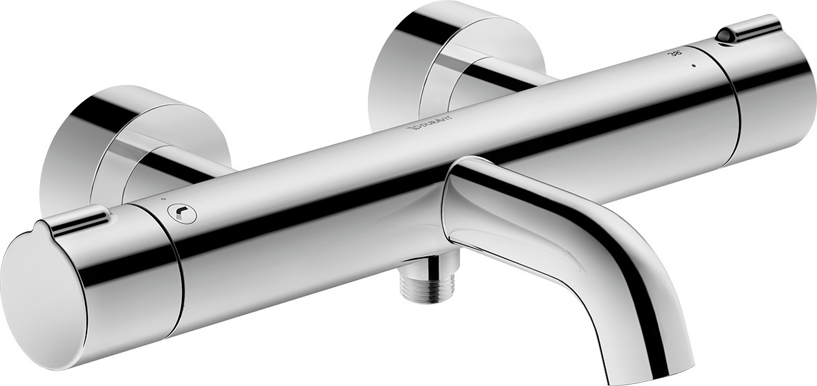 DU C.1 Wannenthermostat Aufputz Thermostatkartusche, Chrom HG