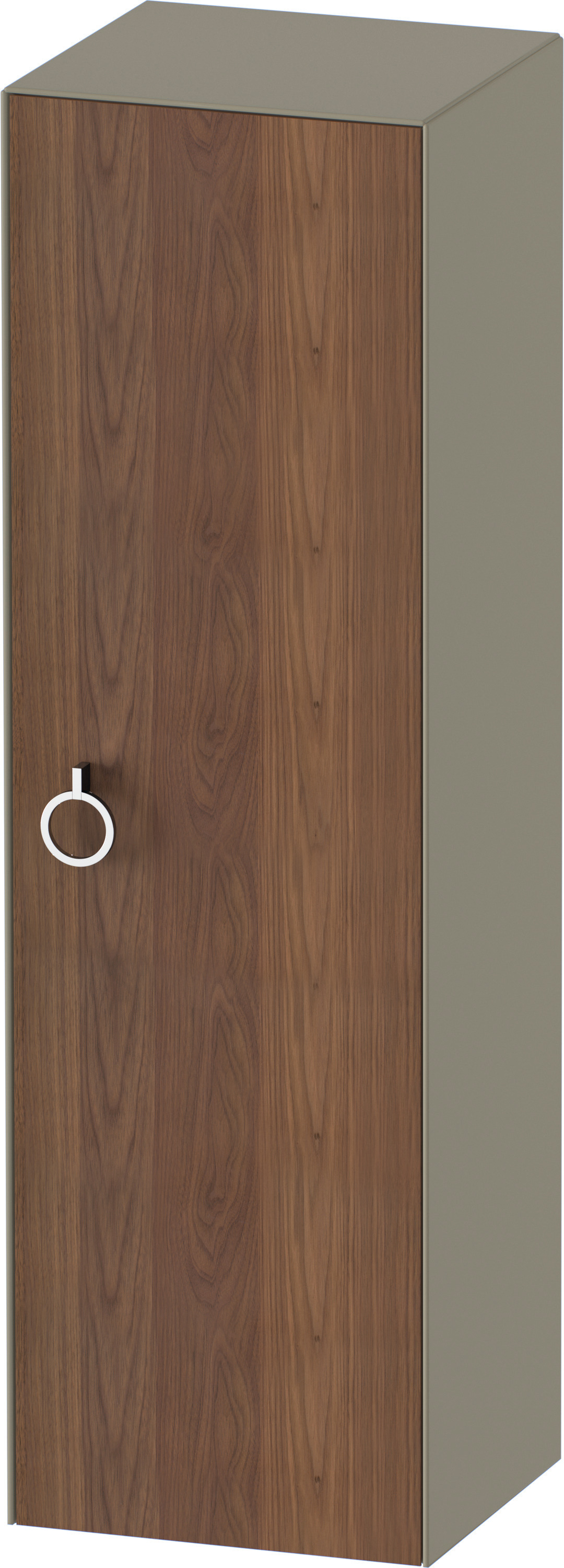 Duravit Halbhochschrank White Tulip,m.Griff TA r,1320x400x360,A.Nussb.M./St.gr.HGL