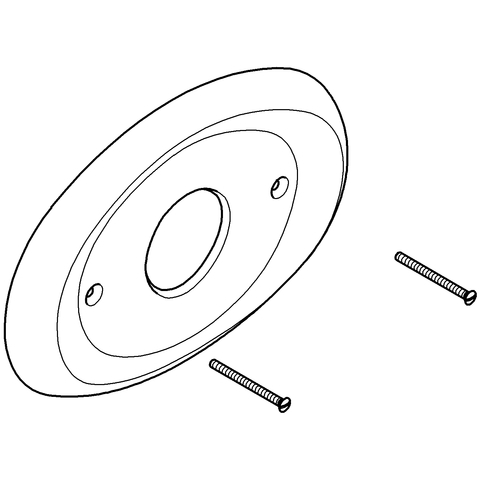 GROHE Rosette 08367 oval L:230 B:157 für Grohmix chrom