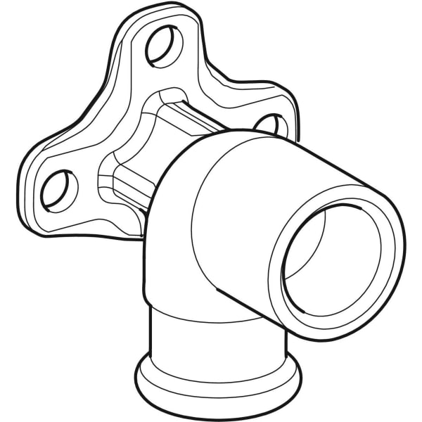 Geberit Mapress Kupfer Anschlusswinkel 90Gr Rg d15-Rp1/2 L:3,6cm