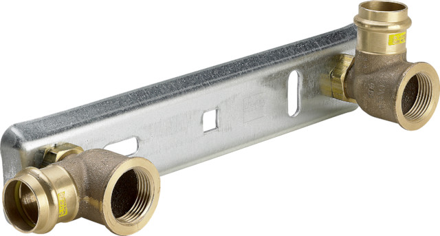 Viega Gaszähler-Anschlussplatte G2325 in 28mm Stahl verzinkt