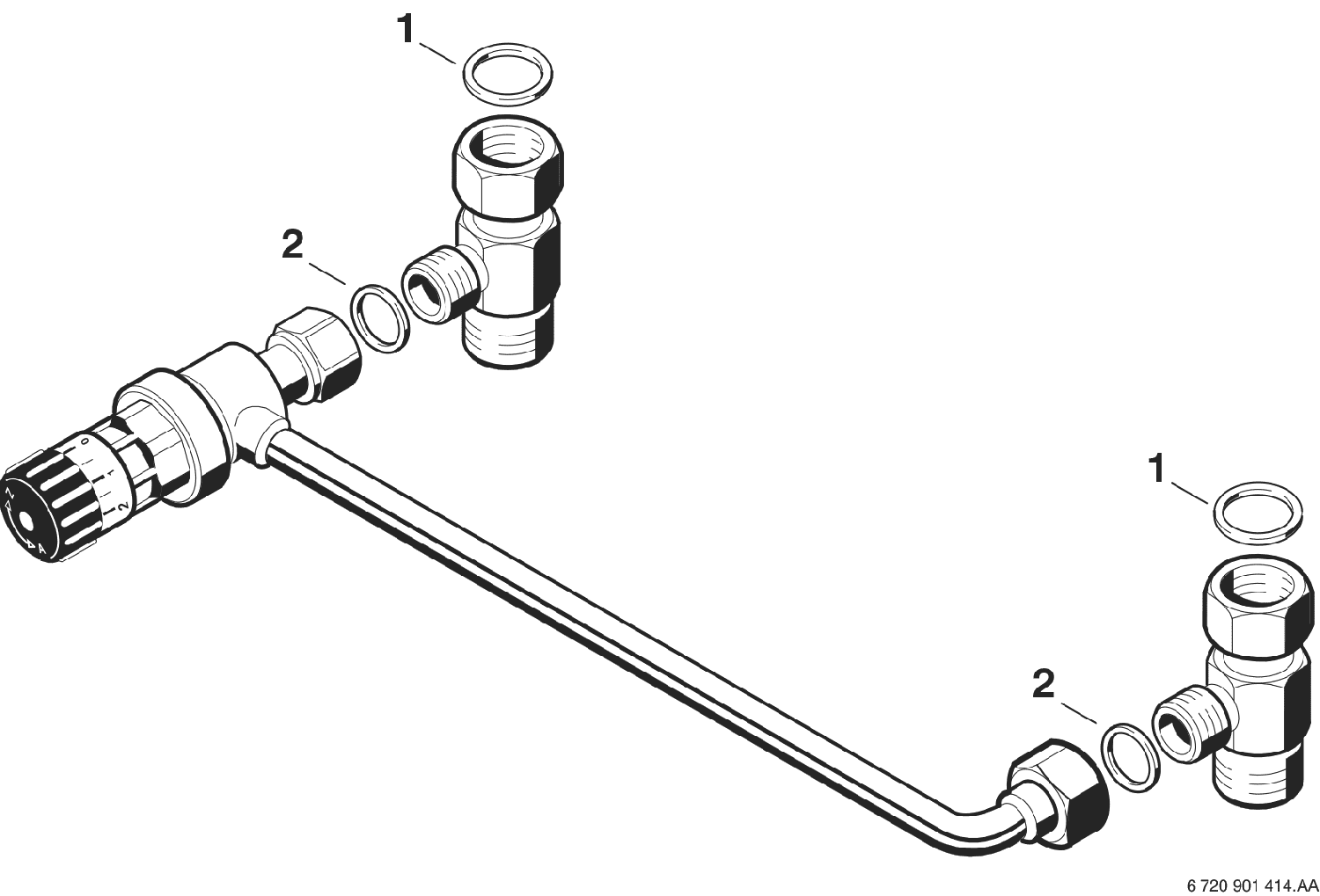 BOSCH Installationszubehör Nr. 687 Überströmventil