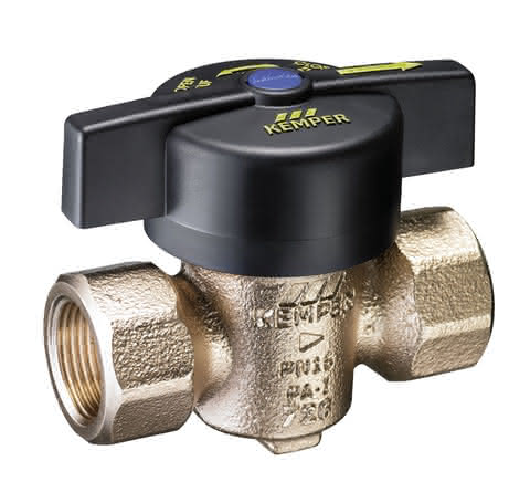 KEMPER VAV Vollstrom-Absperrventil RG mit Bediengriff, IG DN15
