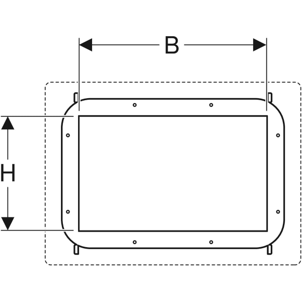 Geberit Duofix Element für für Nischenablagebox befliesbar