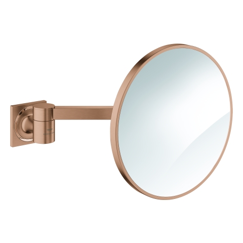GROHE Kosmetikspiegel Allure 40967_1 Wandmontage warm sunset gebürstet