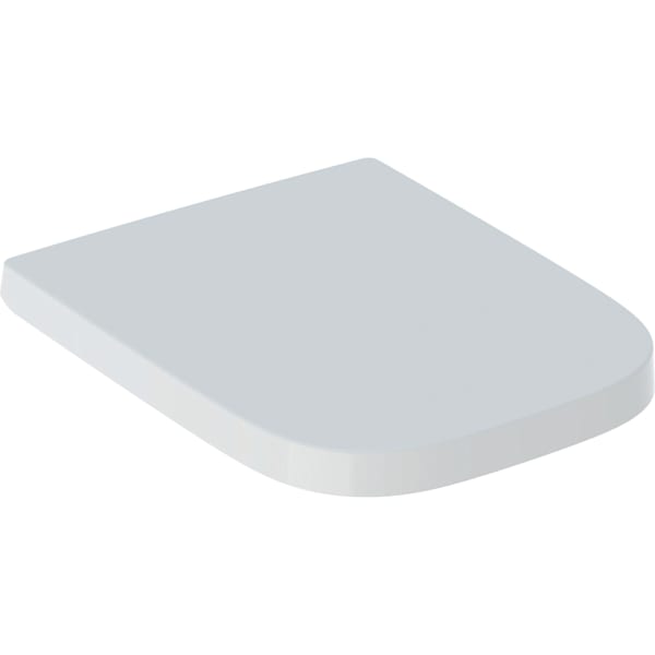 Geberit Renova Plan WC-Sitz, eckiges Design QuickRelease, f.WC teilgeschl. Form weiß