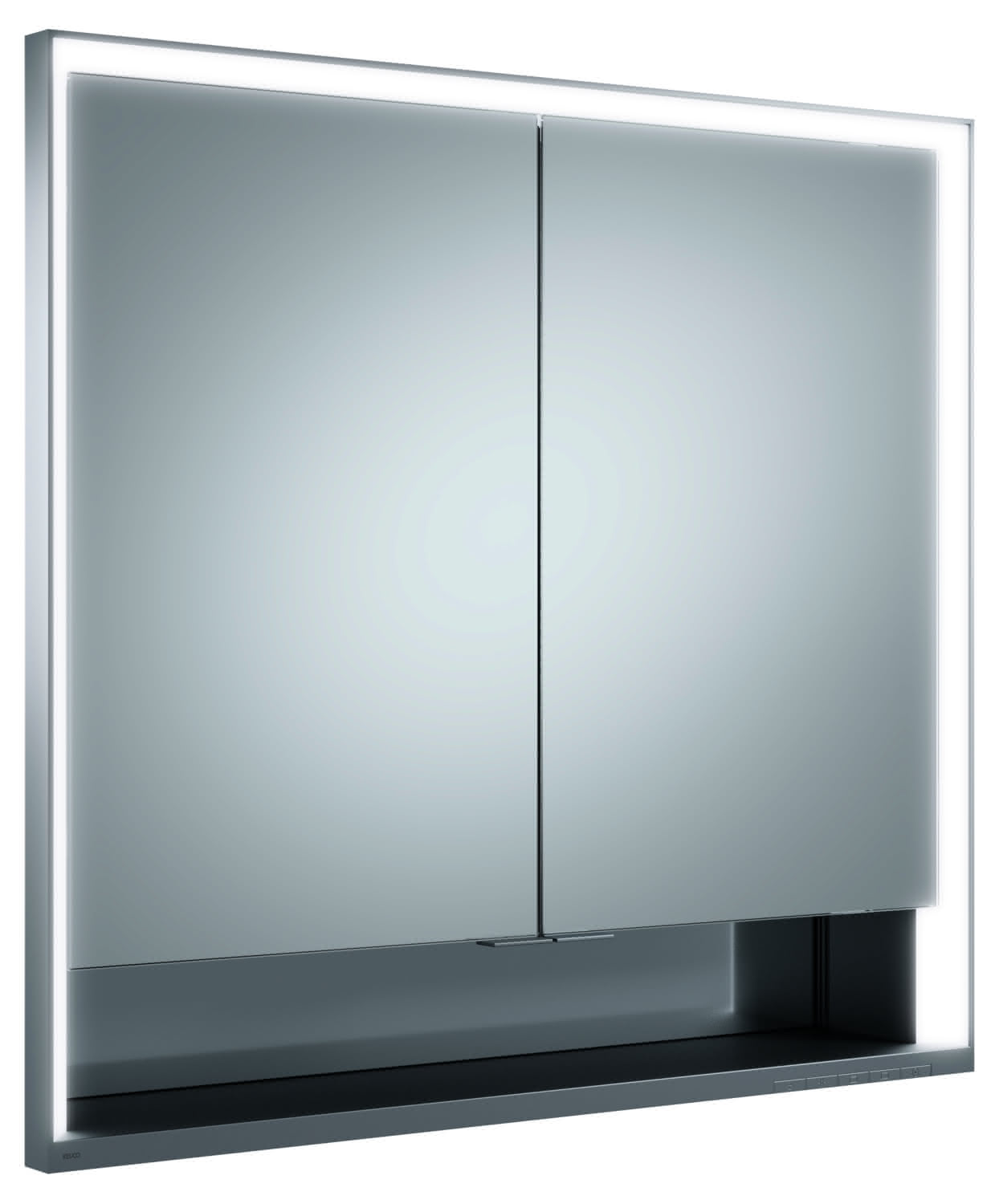 KEUCO SPS R. Lumos 14317, mit Ablagef., Einbau, silb-elox., 700x735x165mm