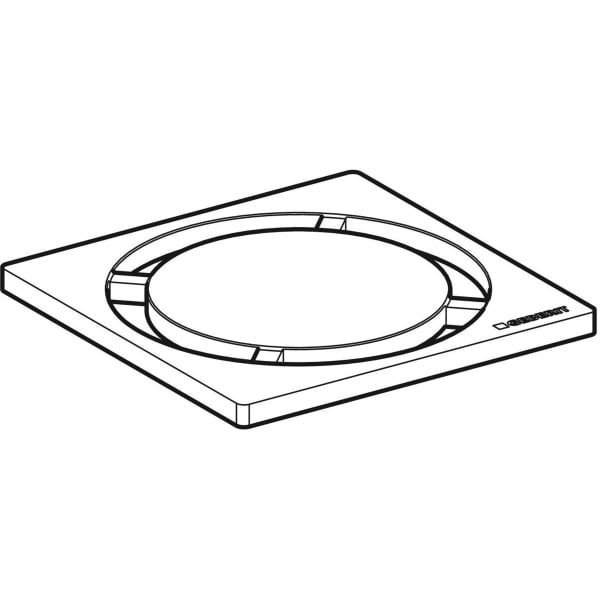 Geberit Designrost "Circle", 8 x 8 cm