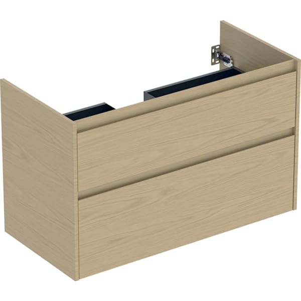Geberit Unterschrank für MWT, 2 Schubladen B:100cm, Eiche natur