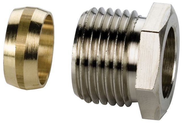 Flamco Klemmringverschraubung G1/2a x 12mm MS vern. Flamco Klemmringverschraubung G1/2a x 12mm MS vern.