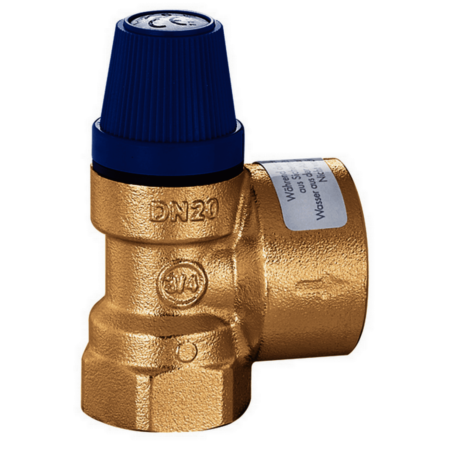 CA Membran-Sicherheitsventil 1/2" x 3/4", 6 bar für Brauchwasser