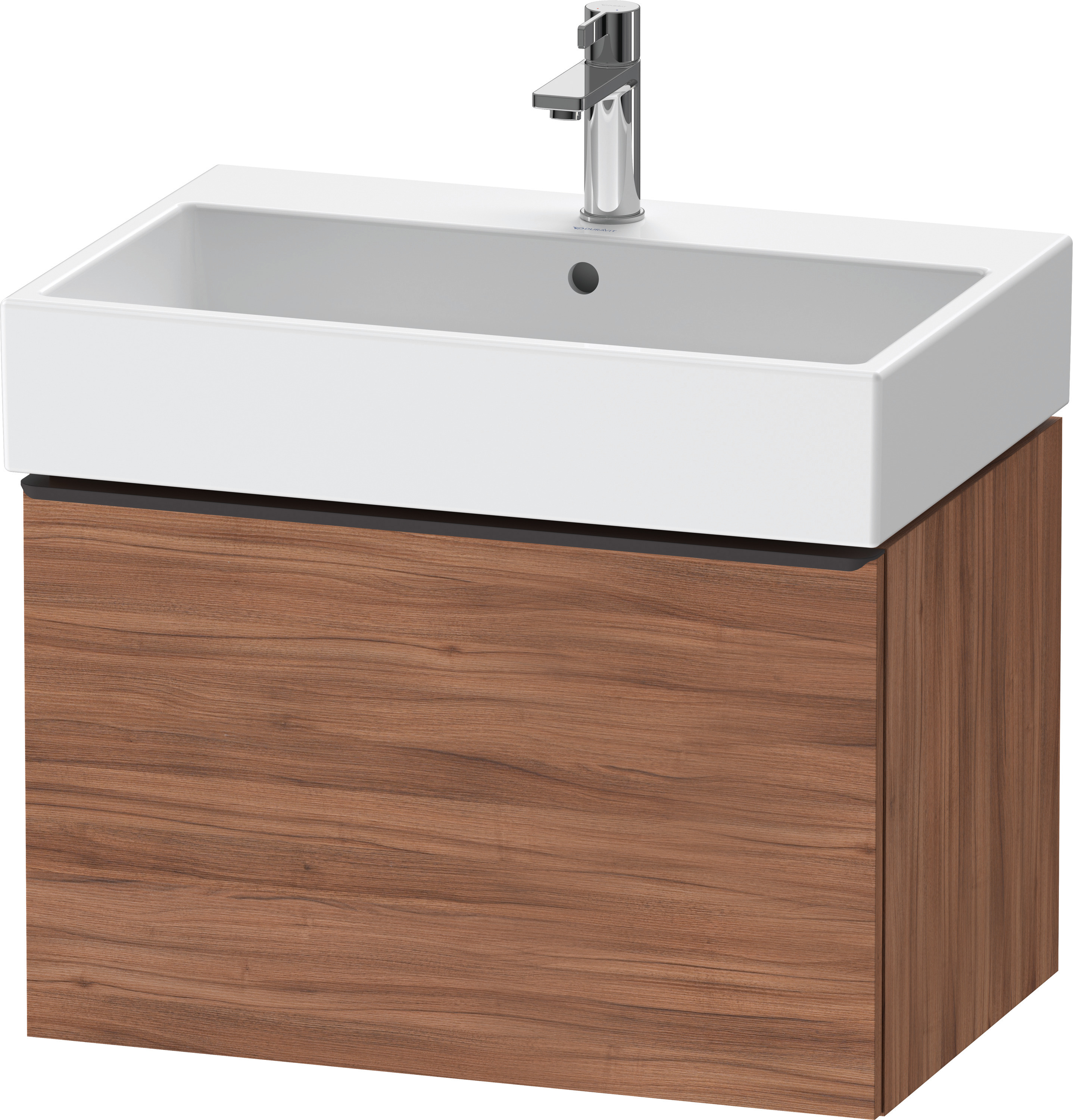 Duravit D-Neo WTU,Wdh,Ausz:1,Gr:Diamant Schw. 684x442x440mm,Nussbaum Matt, Dekor