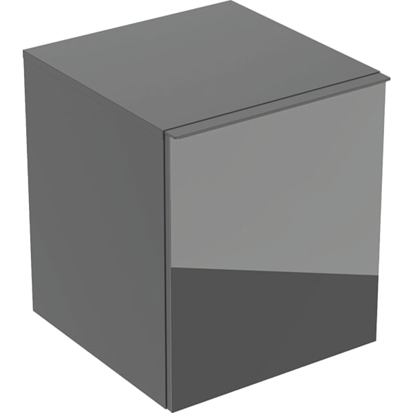 Geberit Acanto Seitenschrank mit 1 Schublade i.Schubl., 45,2x52x47,5cm lava/Glas lava