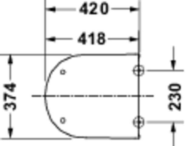 Duravit D-Code WC-Sitz o.Absenkautom. Scharn.Edelstahl,Weiß Hochglanz